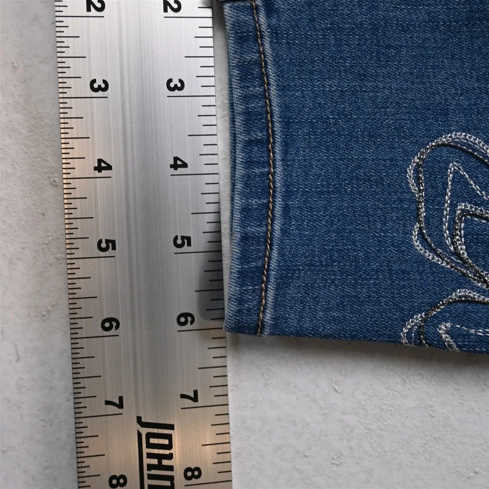 Chicos 10 Pull On Jegging Ankle Medium Stretch Denim Womens Jeans_8